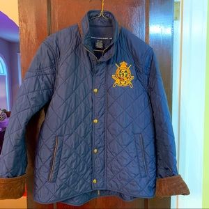 Ralph Lauren Navy Quilted Puffer Coat